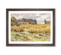 Field In France By John Singer Sargent Classic Painting Framed Print | A2 Walnut Framed Wall Art | Ready to Hang | Classic Historical Picture | Living Room Bedroom Lounge Office