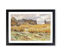 Field in France by John Singer Sargent Framed Print | A2 Black Framed Wall Art | Ready to Hang | Modern Nature Picture | Living Room Bedroom Lounge Office