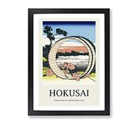 Field In The Owari Province By Katsushika Hokusai Exhibition Museum Asian Japanese Framed Wall Art Print, Ready to Hang Picture for Living Room Bedroom Home Office Décor, Black A2 (64 x 46 cm)