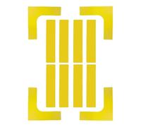 Field Line Marking Set - L-shaped, 27.5 cm, 34 cm | Sports Marker for Throwing | Portable Wind Resistant Non-Slip Training Accessories for Tennis, Badminton, Volleyball, Pickleball Training