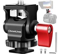 Field Monitor Mount Holder,ChromLives Swivel and Tilt Adjustable Camera Monitor Holder Mount with Cold Shoe for 5/7 inch Monitors,Support Tilt 180° and Swivel 360°(Updated Design)