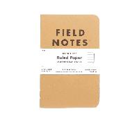 Field Notes 3 Pack original Kraft - Ruled - One Size - Menswear One Size