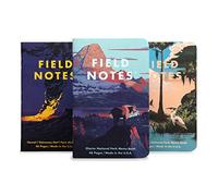 Field Notes: National Parks Series (Series F - Glacier, Hawai'I Volcanoes, Everglades) - Graph Paper Memo Book 3-Pack - 3.5 x 5.5 Inch