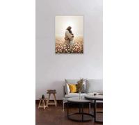 Field of Love Canvas Painting | Christian Poster | Jesus with Girl | Jesus Picture | Jesus with Woman | Religious Art(40x60cm/Inner frame)
