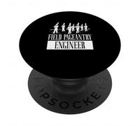 Field Pageantry Engineer Funny Marching Band Music Directors PopSockets Adhesive PopGrip