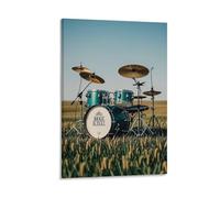 Field Printed Music Wall Art, 16x24inch(40x60cm) Vertical Canvas Wall Art Prints, Modern Home Hanging Decor for Living Room, Bedroom, Office, Framed/Unframed, Frame-style