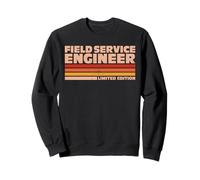 Field Service Engineer Retro Sunrise Sweatshirt