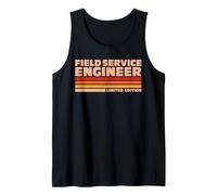 Field Service Engineer Retro Sunrise Tank Top