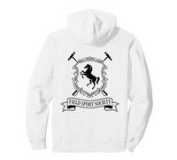 Field Sport Society Equestrian Crest Polo Horse Shield Pullover Hoodie