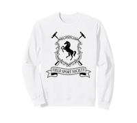 Field Sport Society Equestrian Crest Polo Horse Shield Sweatshirt