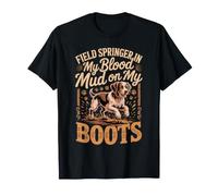 Field Springer in My Blood Mud on My Boots Dog T-Shirt