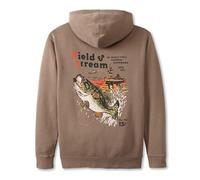 Field & Stream Fleece Graphic Hoodie, Throwing the Hook/Brown, L