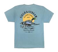 Field & Stream Mallard Tee Shirt Ice Blue, Ice Blue, Medium