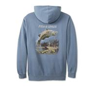 Field & Stream Men's Hoodie Hooded Sweatshirt, Spring 25 Cover Art/Blue, S