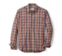 Field & Stream Men's Line Burner Long Sleeve Fishing Shirt, Sandbar Plaid, Medium