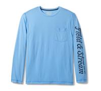 Field & Stream Men's Long Sleeve Performance Tee Sneaker, Light Blue, 02XL