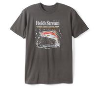Field & Stream Men's Midweight Short Sleeve Graphic Tee Shirt, Black, Large