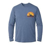 Field & Stream Mens Roll Cast Long Sleeve Performance Tee Shirt, Dawn Til Dusk/Navy, Medium