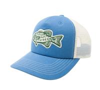 Field & Stream Men's Trucker Cap, Bass Stamp/Blue/Ivory, One Size