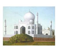 Field The Taj Mahal Agra India Painting Large Print Poster Wall Art Decor Picture