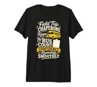 Field Trip Chaperone Keeps The Bus Count Confidence On Track Premium T-Shirt