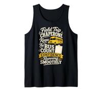 Field Trip Chaperone Keeps The Bus Count Confidence On Track Tank Top