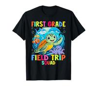 Field Trip Squad First Grade Underwater Sea Life Aquarium T-Shirt