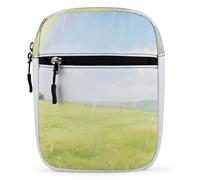 Field Under The Rainbow after The Rain Crossbody Bag Unisex,Sling Bag with Adjustable Strap And Zip,Shoulder Bags for Work Travel