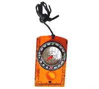 Field Use For compass with Rotating Bezel Acrylic Baseplate and Magnifying Lens for For hiking Camping and Orienteering Activities (Orange)
