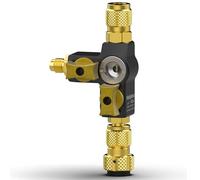 Fieldpiece - VC2G 1/4″ Valve Core Removal Tool Dual Valve with Sight Glass - Vacuum-Rated 20 microns & A2L Compatible - Ideal for HVAC Tool Kit