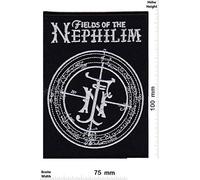 Fields of The Nephilim Logo Gothic Rock Met Patch Badge Embroidered Iron On Applique