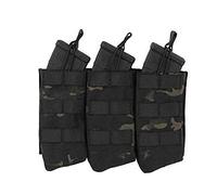 Fields Triple Open Top QR AK Molle Magazine Pouch, ATP Black