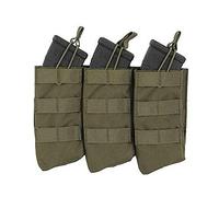 Fields Triple Open Top QR AK Molle Magazine Pouch, Green