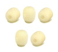 Fielect 10Pcs Foam Mic Cover Headset Microphone Windscreen Shield Protection skin 14.5mmx14.5mm Length for Headset Lapel Lavalier