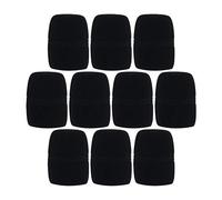 Fielect 10PCS Sponge Foam Mic Cover Handheld Microphone Windscreen Shield Protection Black for KTV Broadcasting