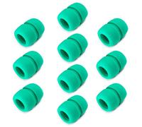 Fielect 10PCS Sponge Foam Mic Cover Handheld Microphone Windscreen Shield Protection Green for KTV Broadcasting