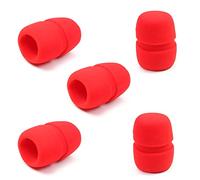 Fielect 10PCS Sponge Foam Mic Cover Handheld Microphone Windscreen Shield Protection Red for KTV Broadcasting