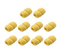 Fielect 10PCS Sponge Foam Mic Cover Handheld Microphone Windscreen Shield Protection Yellow for KTV Broadcasting