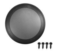 Fielect 2 Pcs 9.5inch /240mm Speaker Grill Mesh Decorative Circle Woofer Guard Protector Cover Audio Accessories Black Cloth Cover