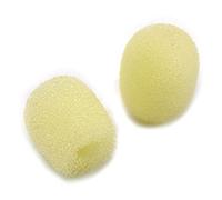 Fielect 20Pcs Foam Mic Cover Headset Microphone Windscreen Shield Protection skin 14.5mmx14.5mm Length for Headset Lapel Lavalier
