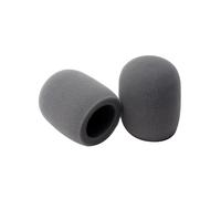Fielect 2PCS Thicken Ball-Type Sponge Foam Mic Cover Handheld Microphone Windscreen Shield Protection Gray for KTV Broadcasting