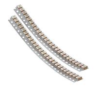 Fielect 50Pcs 100uF Tantalum Capacitor Chip Electrolytic Capacitor 6.3V 3528 Yellow 4 x 3 x 2mm