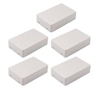 Fielect 5pcs Electronic Junction Box ABS Plastic Junction Project Box Enclosure Circuit Board Small Box 70x45x18mm White