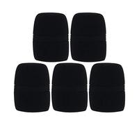 Fielect 5PCS Sponge Foam Mic Cover Handheld Microphone Windscreen Shield Protection Black for KTV Broadcasting