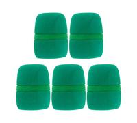 Fielect 5PCS Sponge Foam Mic Cover Handheld Microphone Windscreen Shield Protection Green for KTV Broadcasting