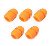 Fielect 5PCS Sponge Foam Mic Cover Handheld Microphone Windscreen Shield Protection Orange for KTV Broadcasting