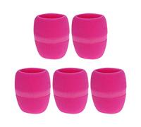 Fielect 5PCS Sponge Foam Mic Cover Handheld Microphone Windscreen Shield Protection Pink for KTV Broadcasting
