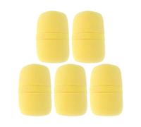 Fielect 5PCS Sponge Foam Mic Cover Handheld Microphone Windscreen Shield Protection Yellow for KTV Broadcasting