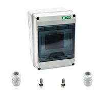 Fielect Electronic Junction Box Switching Power Supply Junction Box Distribution Box Waterproof ABS Plastic Project Box Transparent Lid Gray 120 x 160 x 95mm / 4.72" x 6.30" x 3.74"