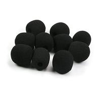 Fielect Mini Microphone Headset Windscreen Sponge Foam Mic Cover Protector Multiple Sizes 10Pcs 24x26mm